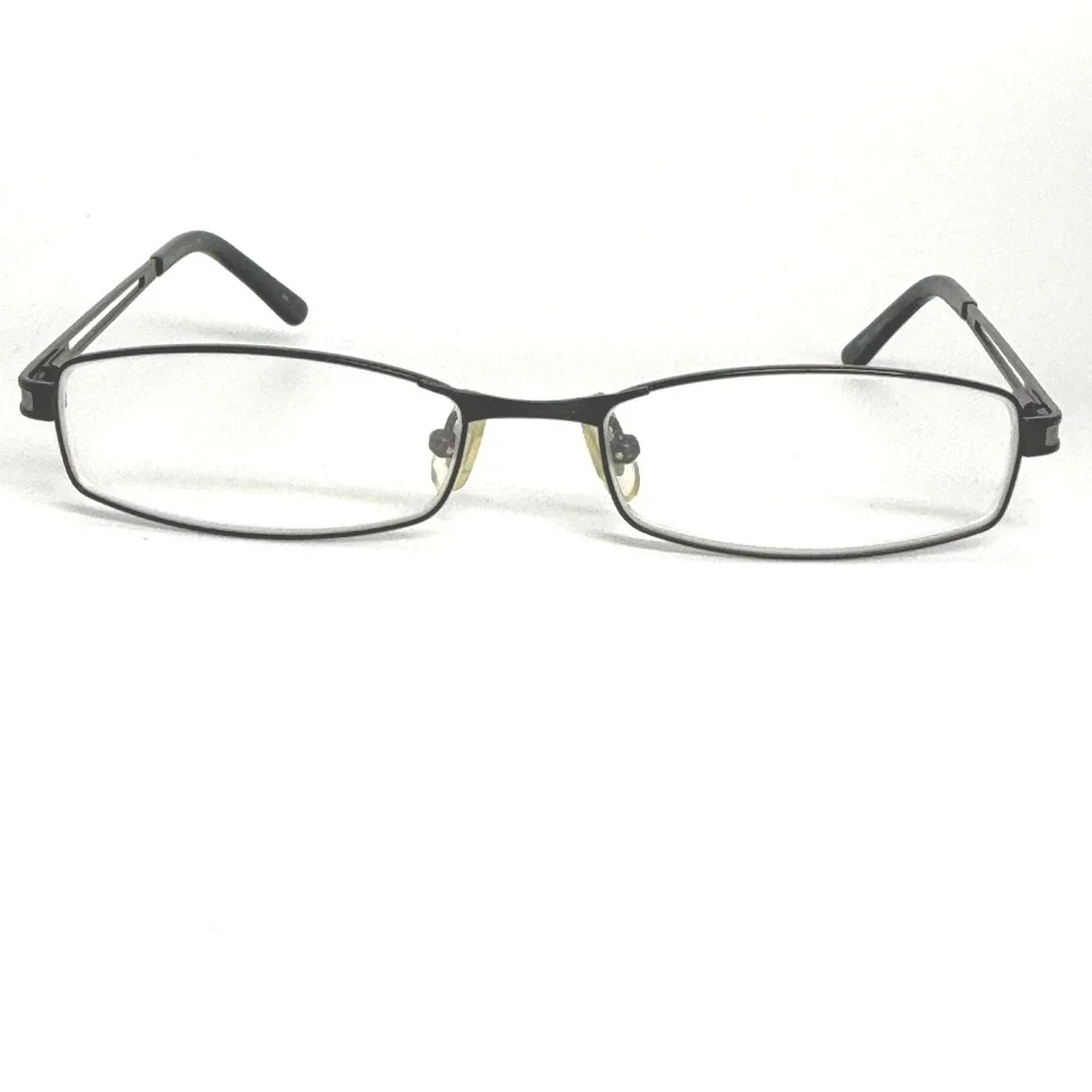 Marchon M715 010 Eyeglasses Black Metal Rectangular Frames 51-16-140 21920